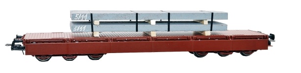  NW22951 - H0 - Flachwagen Samms-u 454, Stahlbrammen-Ladung, DB AG, Ep. IV-V